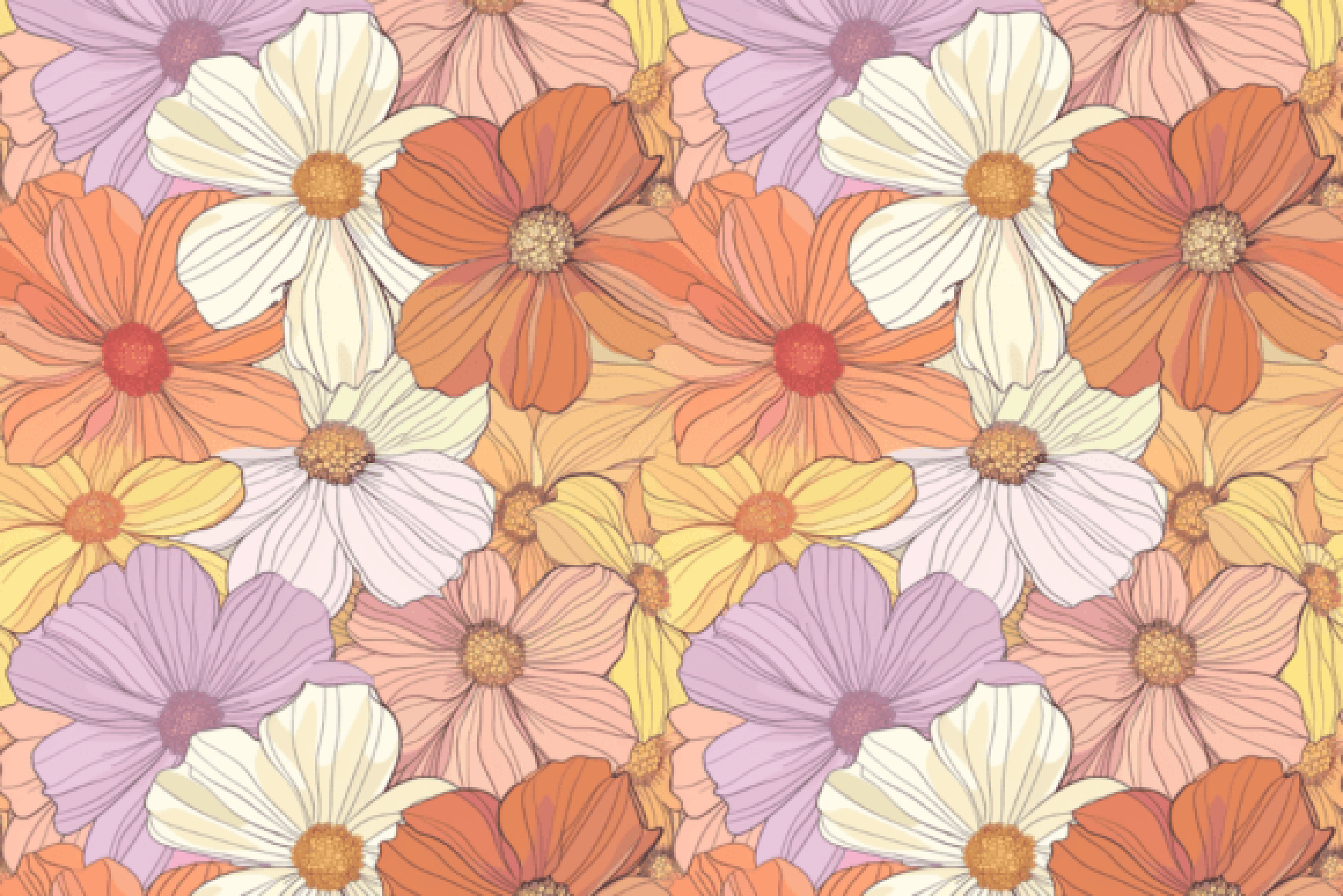 Seamless Floral Digital Paper