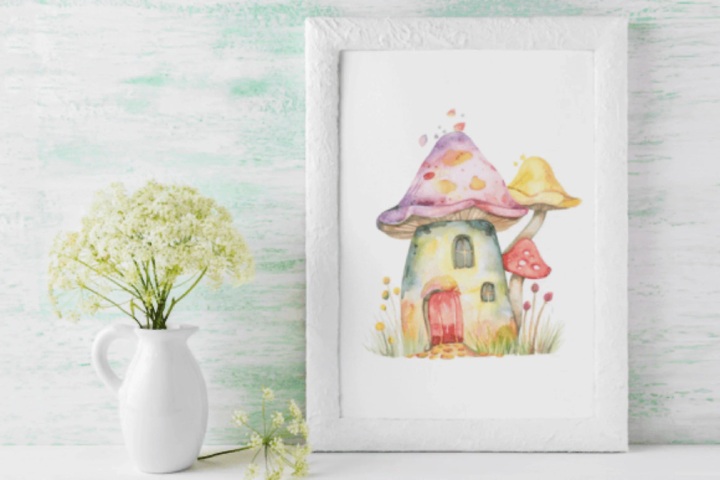 Charming Spring Mushroom Houses Clipart Bundle - CraftNest - Digital Crafting and Art
