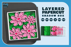 Spring Floral Papercut SVG Bundle - CraftNest - Digital Crafting and Art