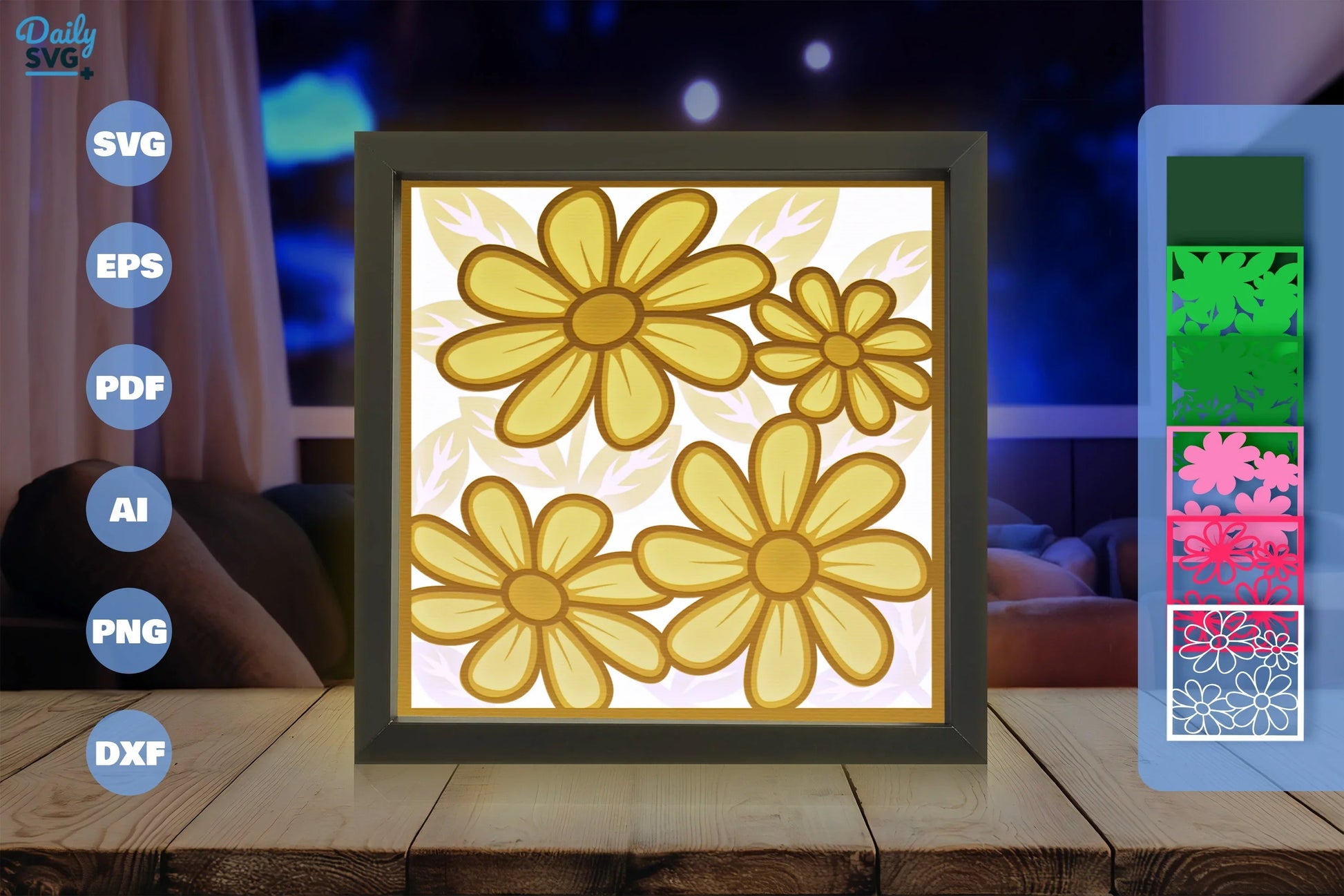 Spring Floral Papercut SVG Bundle - CraftNest - Digital Crafting and Art
