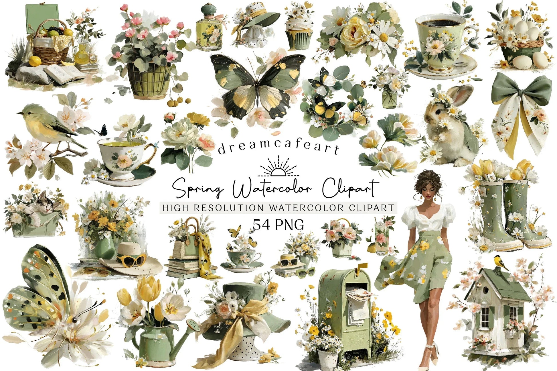 Spring Clipart Bundle Set - CraftNest - Digital Crafting and Art