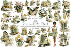 Spring Clipart Bundle Set - CraftNest - Digital Crafting and Art