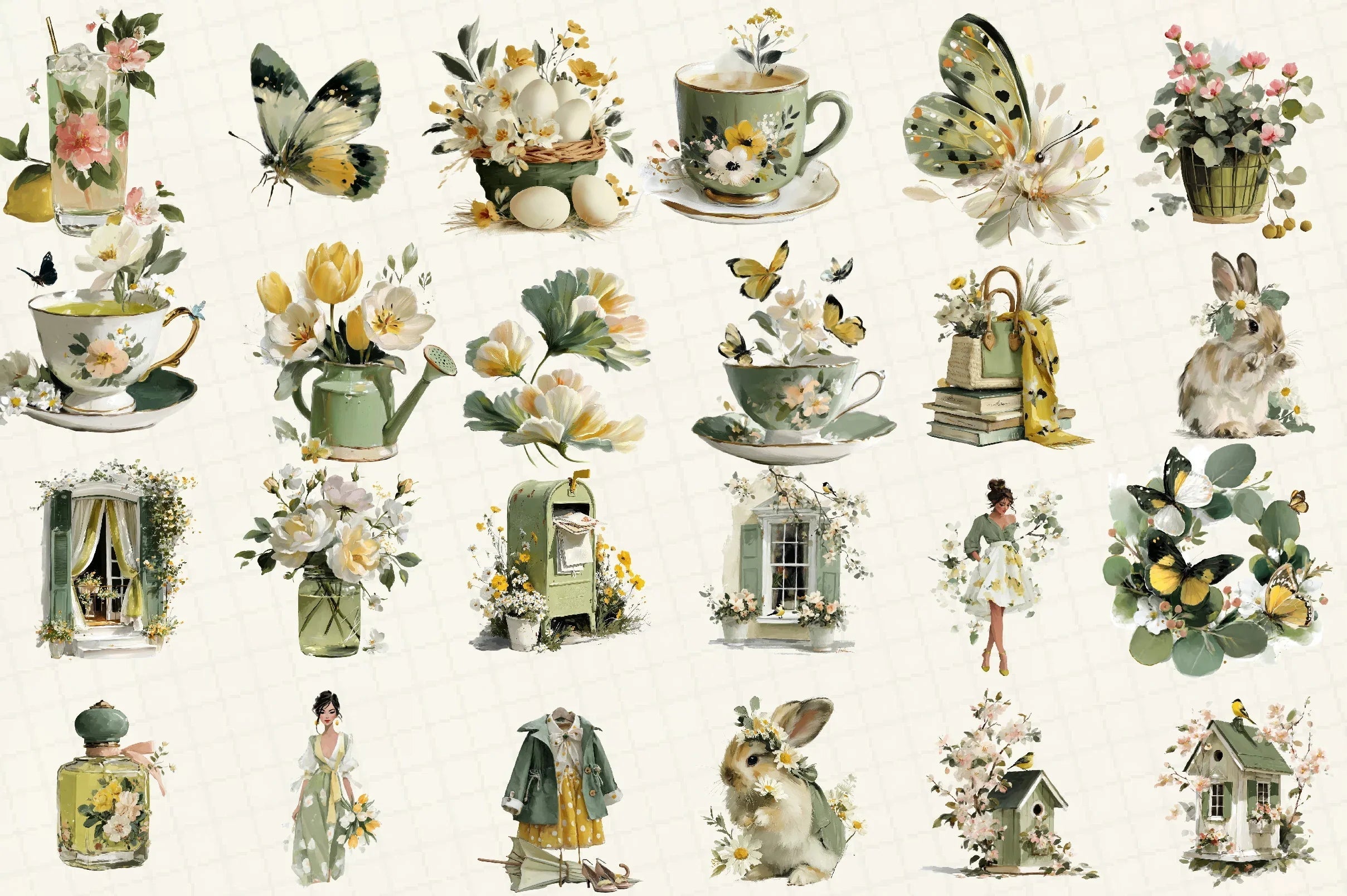Spring Clipart Bundle Set - CraftNest - Digital Crafting and Art