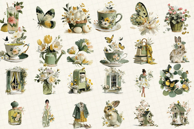 Spring Clipart Bundle Set - CraftNest - Digital Crafting and Art