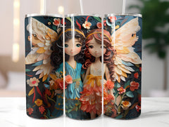 Spring Angels 3 Tumbler Wrap - CraftNest