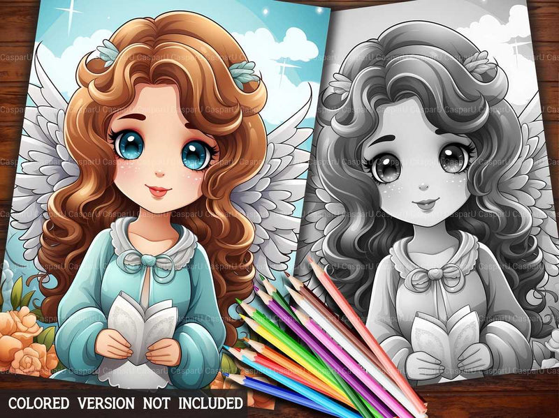 Spring Angels Coloring Books - CraftNest