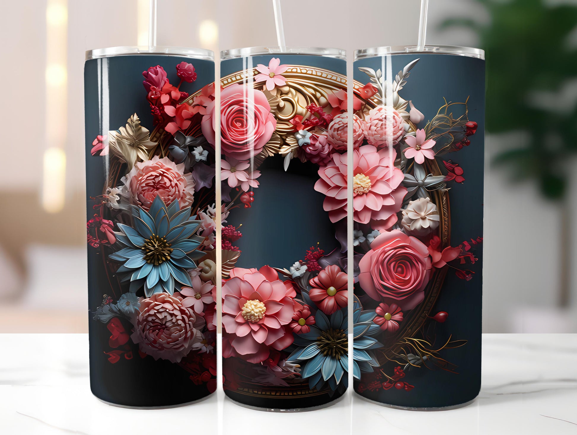 Spring Boho 2 Tumbler Wrap - CraftNest