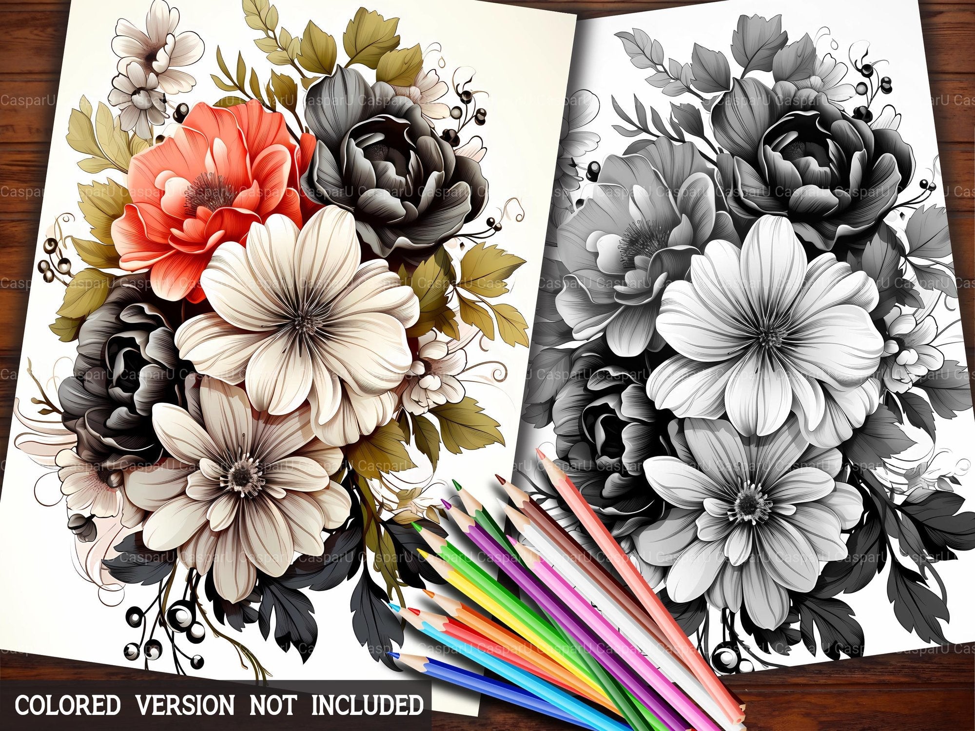 Spring Boho Coloring Books - CraftNest
