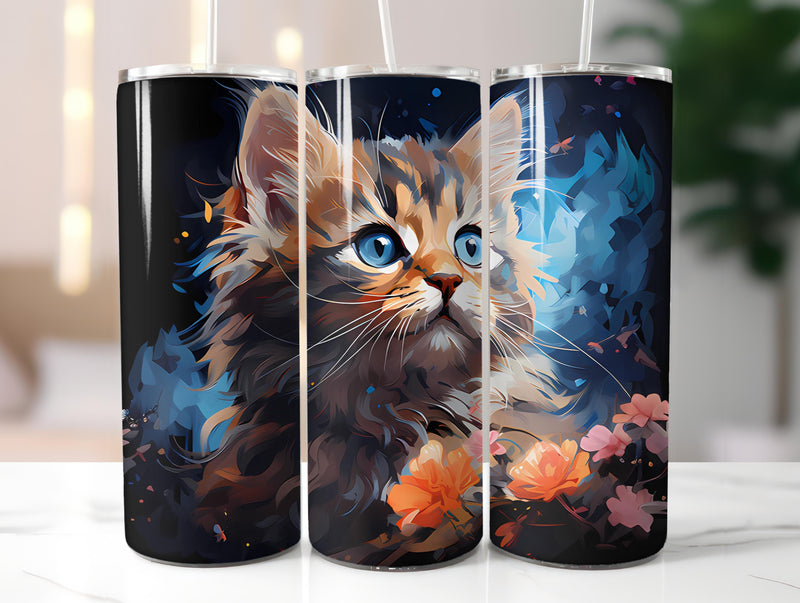 Spring Cats 1 Tumbler Wrap - CraftNest