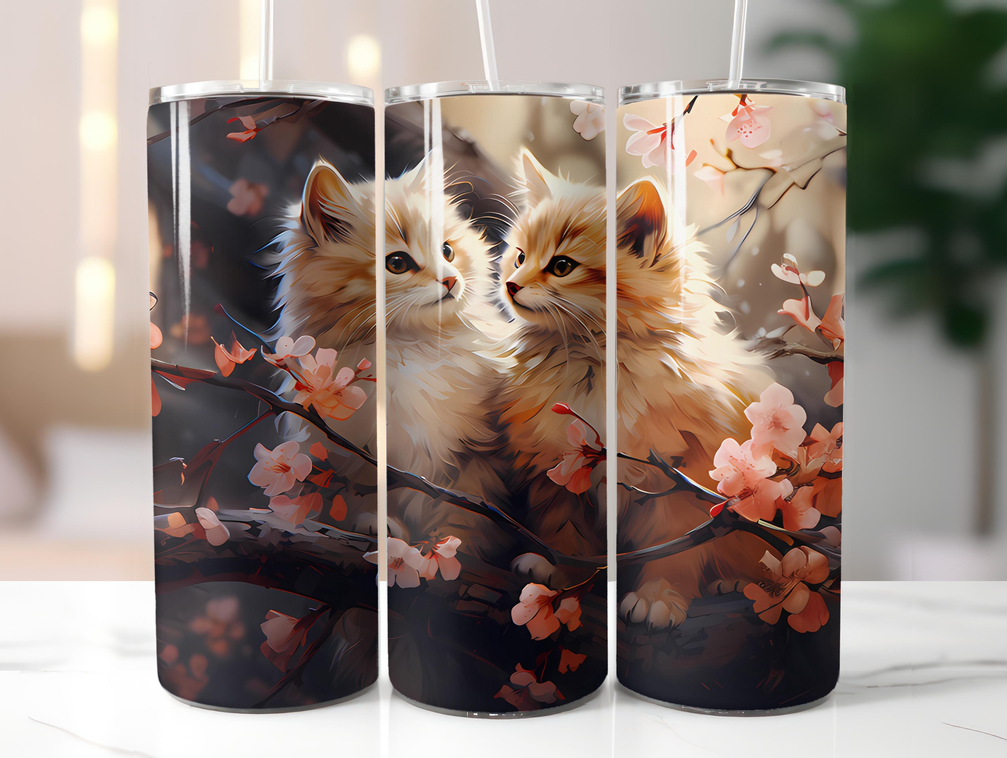 Spring Cats 3 Tumbler Wrap - CraftNest