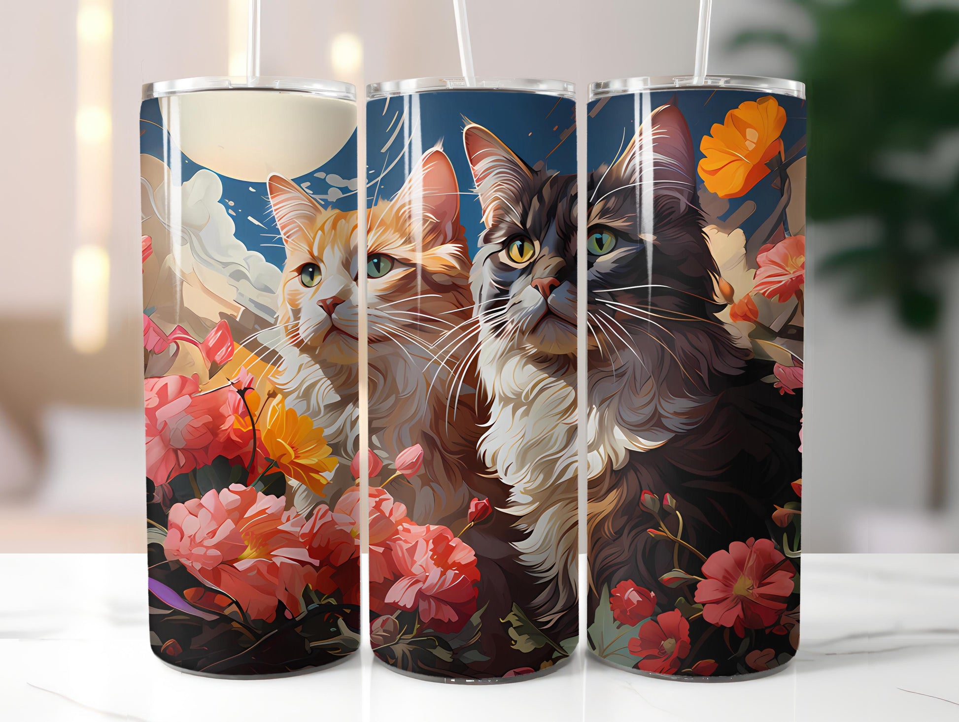 Spring Cats 3 Tumbler Wrap - CraftNest