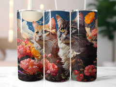 Spring Cats 3 Tumbler Wrap - CraftNest