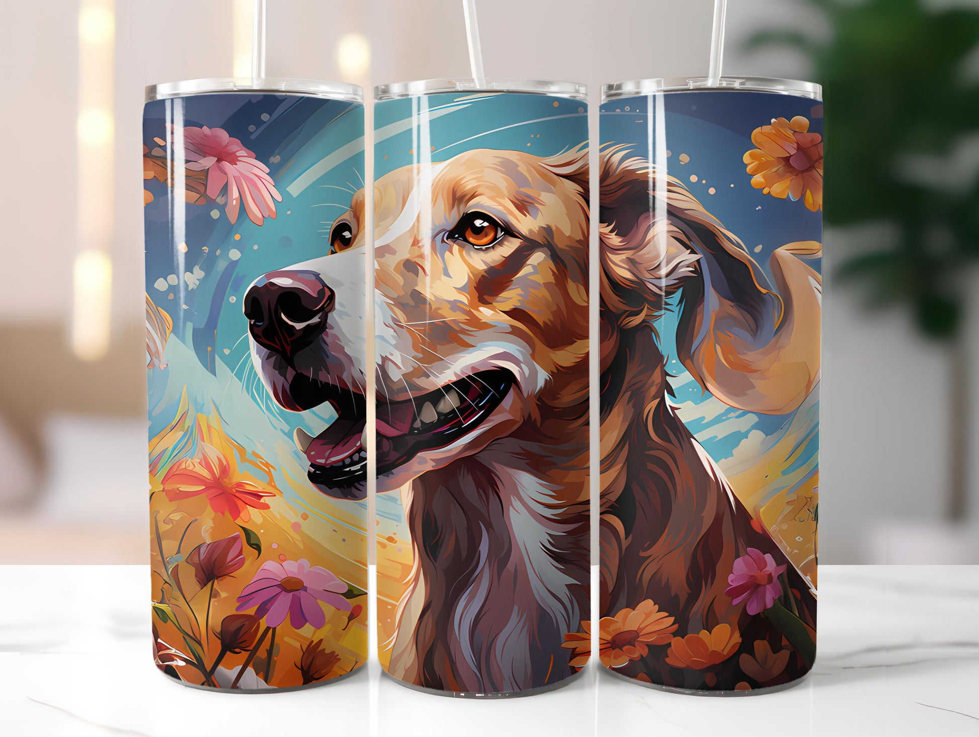 Spring Dogs 1 Tumbler Wrap - CraftNest