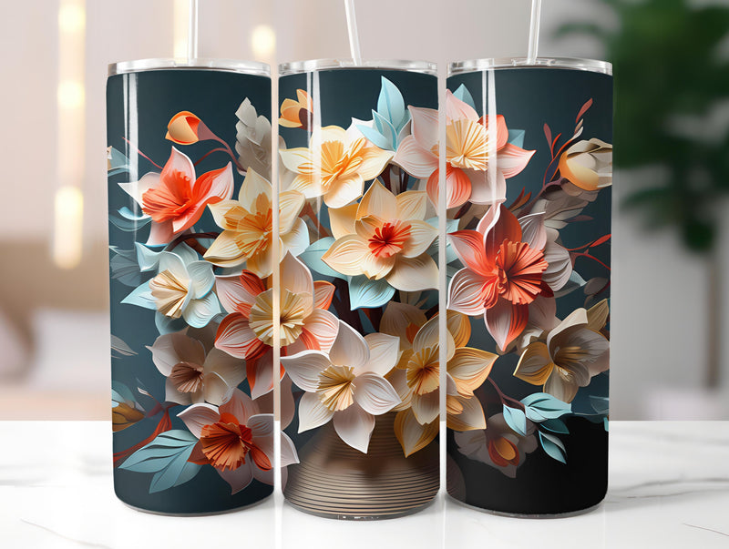 Spring Origami 5 Tumbler Wrap - CraftNest