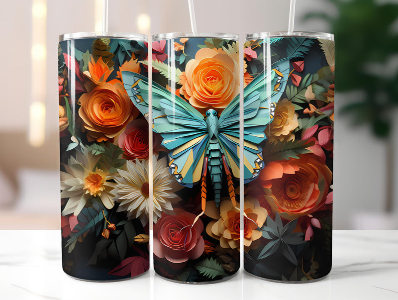 Spring Origami 6 Tumbler Wrap - CraftNest