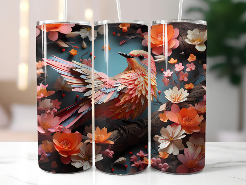 Spring Origami 5 Tumbler Wrap - CraftNest