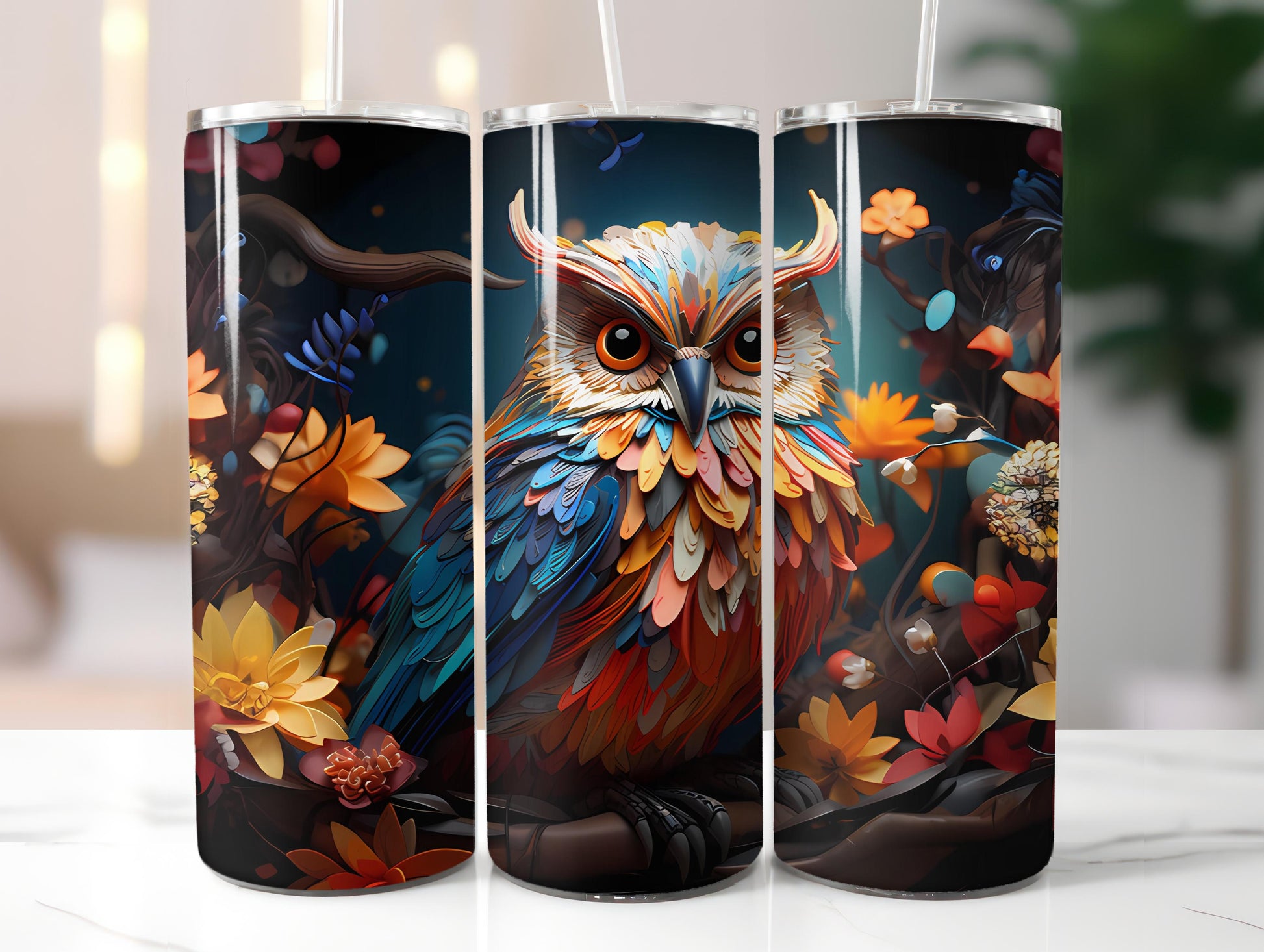 Spring Origami 6 Tumbler Wrap - CraftNest