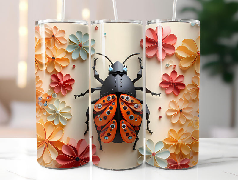 Spring Origami 5 Tumbler Wrap - CraftNest