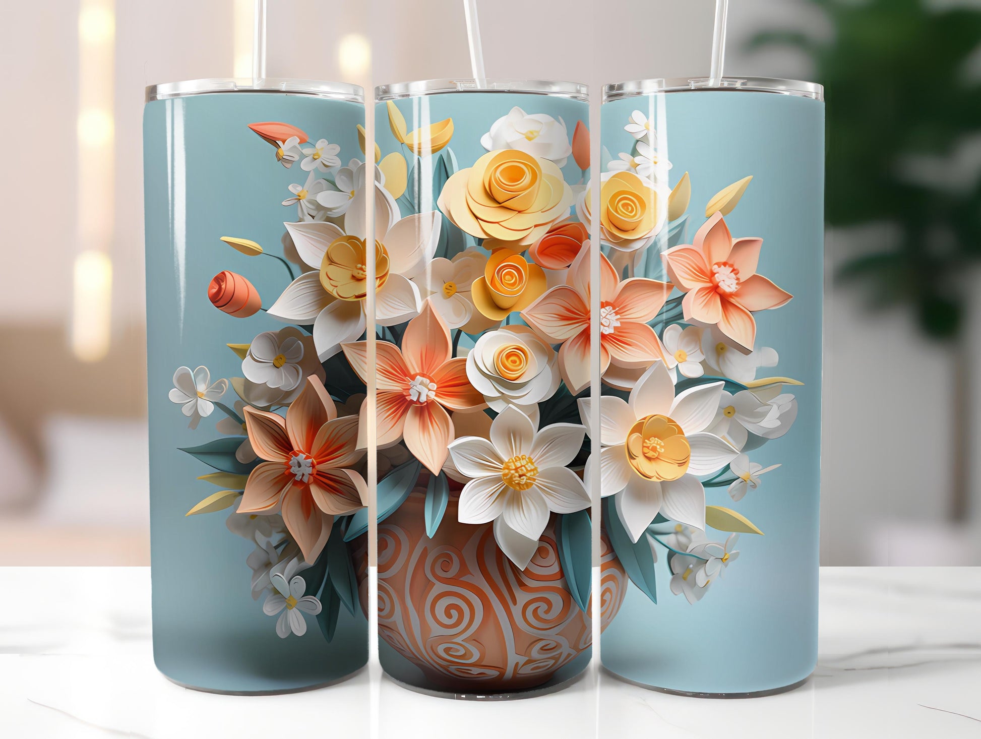 Spring Origami 1 Tumbler Wrap - CraftNest
