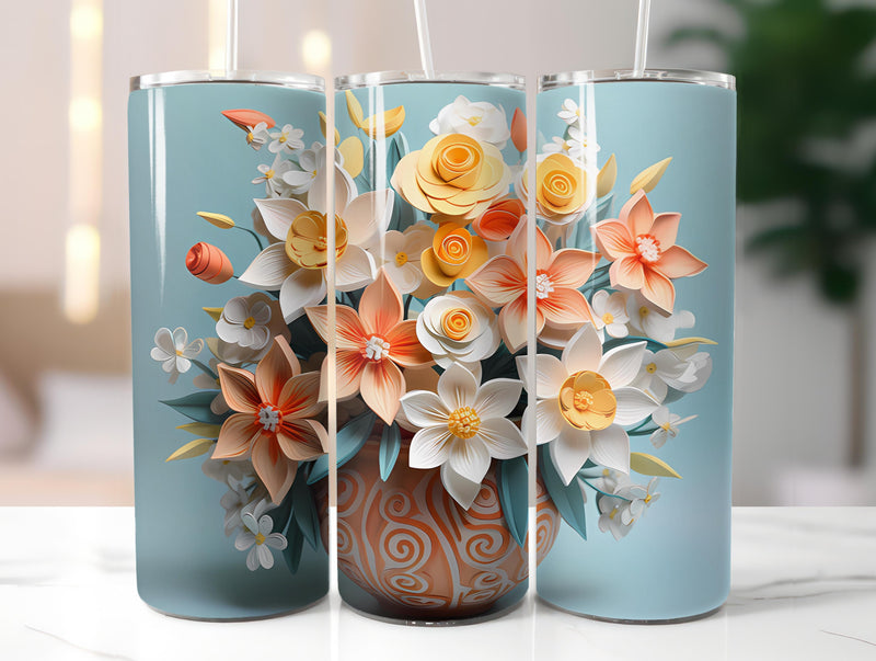 Spring Origami 1 Tumbler Wrap - CraftNest