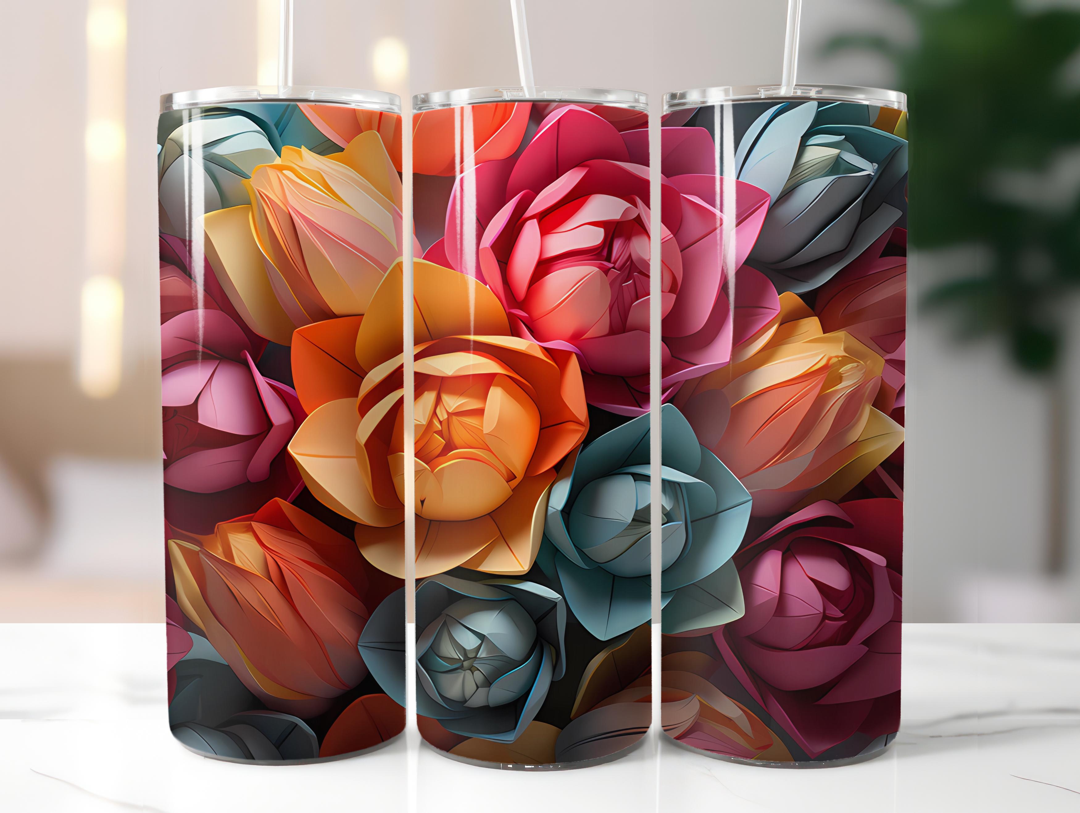 Spring Origami 6 Tumbler Wrap - CraftNest