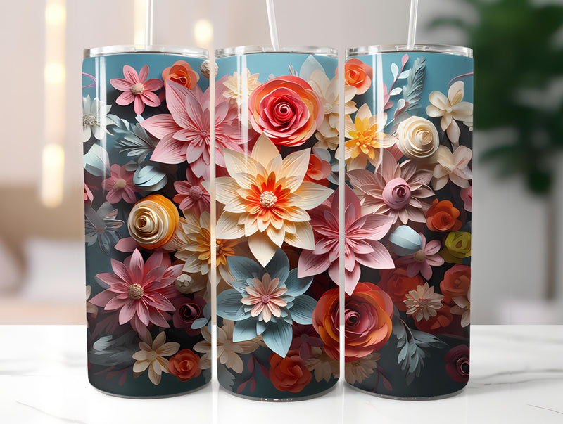 Spring Origami 7 Tumbler Wrap - CraftNest