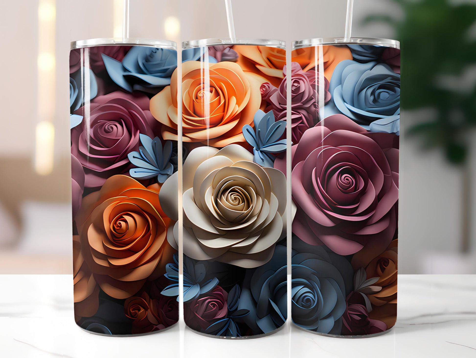 Spring Origami 5 Tumbler Wrap - CraftNest