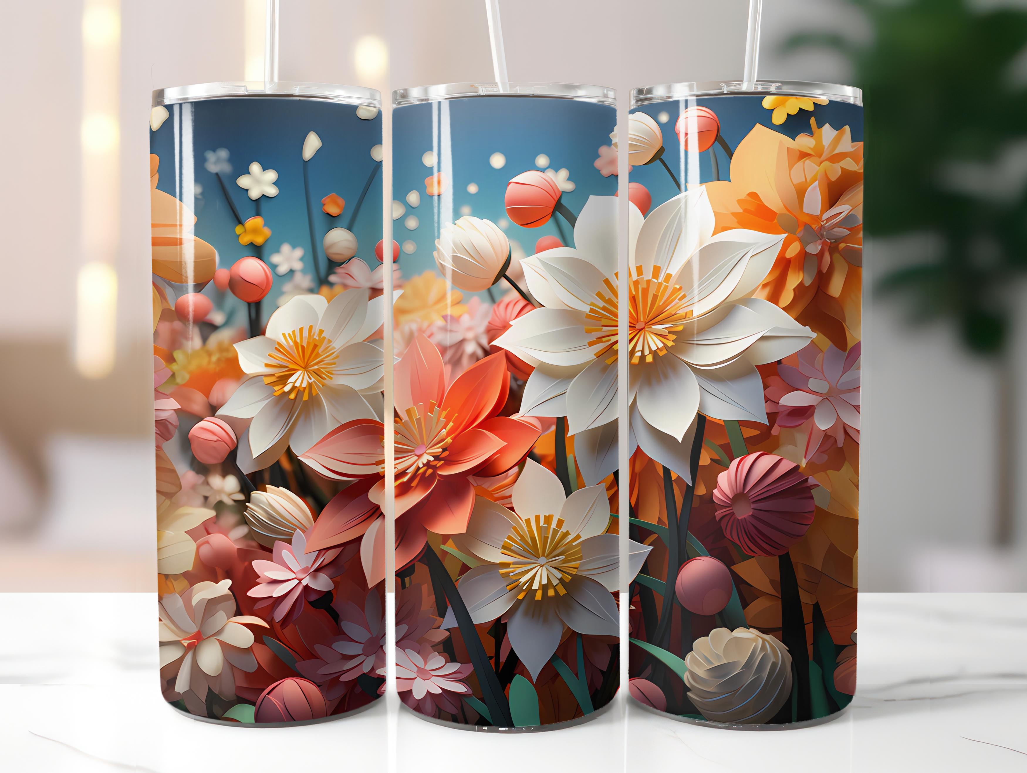 Spring Origami 4 Tumbler Wrap - CraftNest