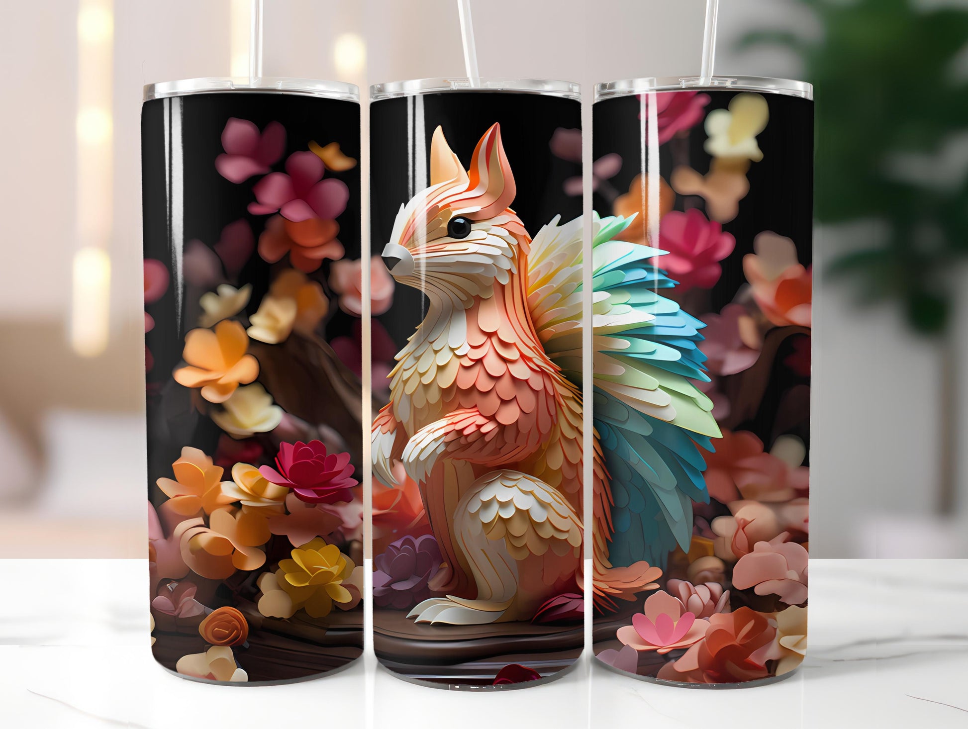 Spring Origami 5 Tumbler Wrap - CraftNest