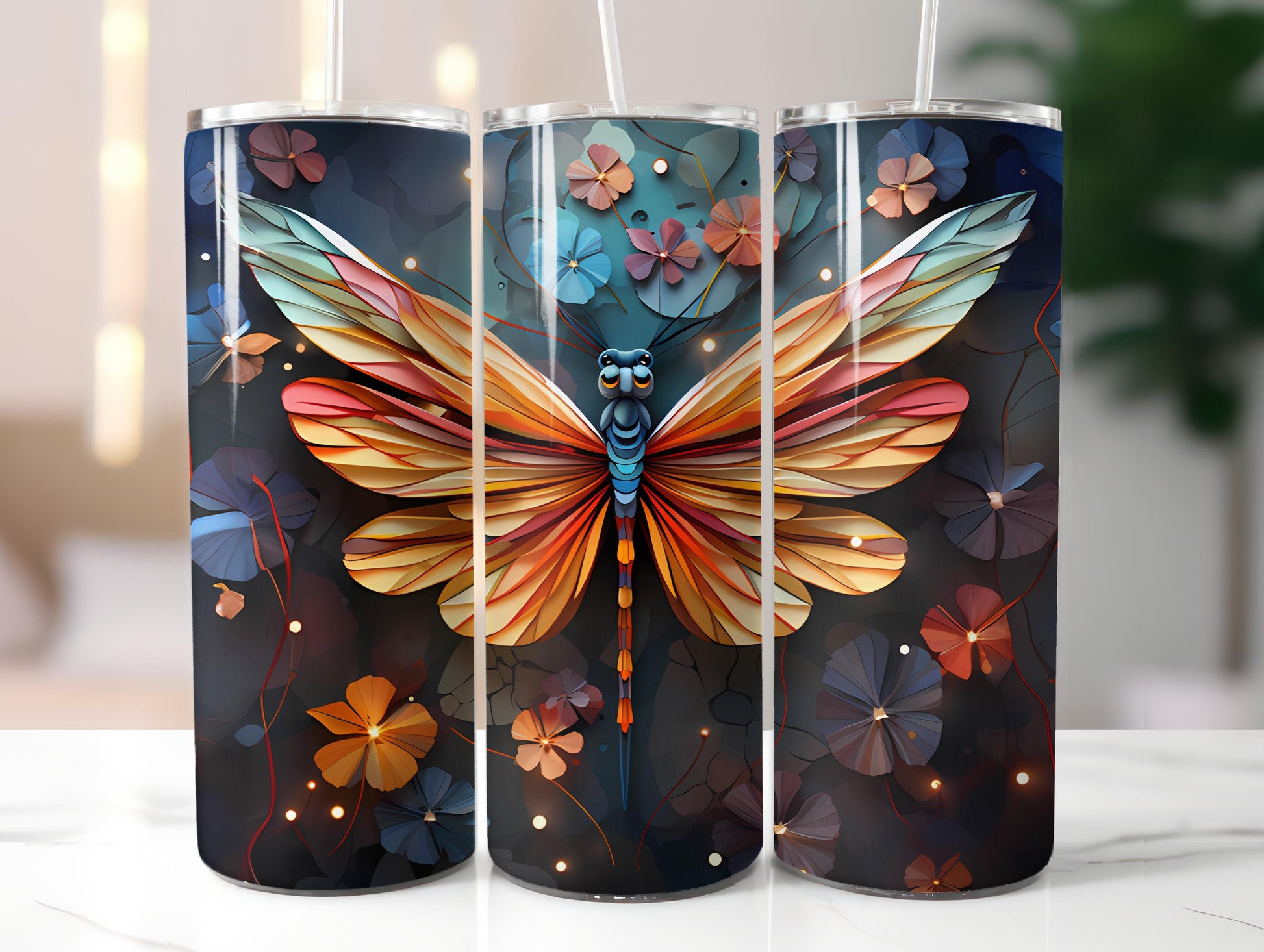Spring Origami 6 Tumbler Wrap - CraftNest