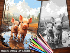 Spring On Farm Coloring Books - CraftNest