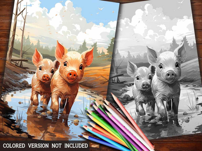 Spring On Farm Coloring Books - CraftNest