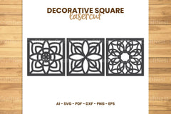 Square Lasercut SVG Bundle - CraftNest - Digital Crafting and Art