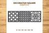 Square Lasercut SVG Bundle