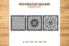 Square Lasercut SVG Bundle