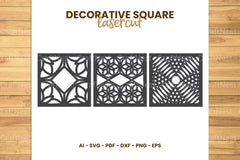 Square Lasercut SVG Bundle - CraftNest - Digital Crafting and Art