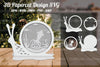 Squid 3D Papercut Design Clipart Bundle