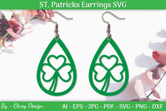 St Patrick's Day Earrings SVG Bundle - CraftNest - Digital Crafting and Art