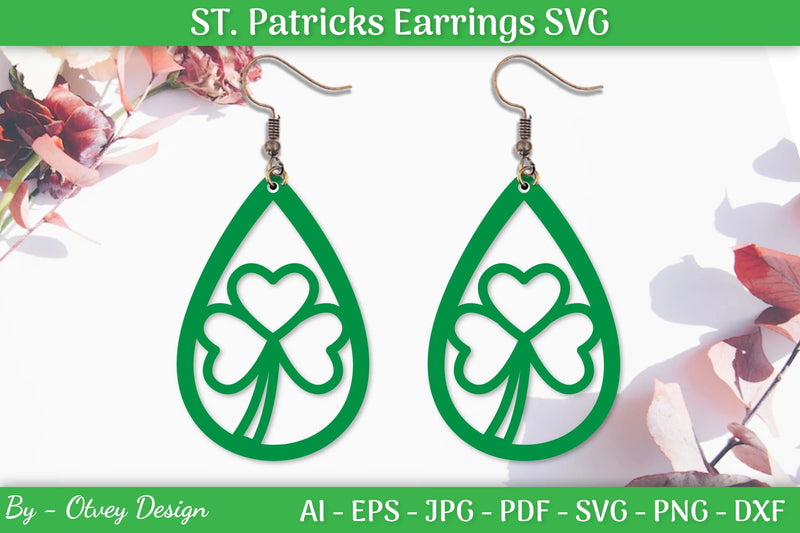 St Patrick's Day Earrings SVG Bundle - CraftNest - Digital Crafting and Art
