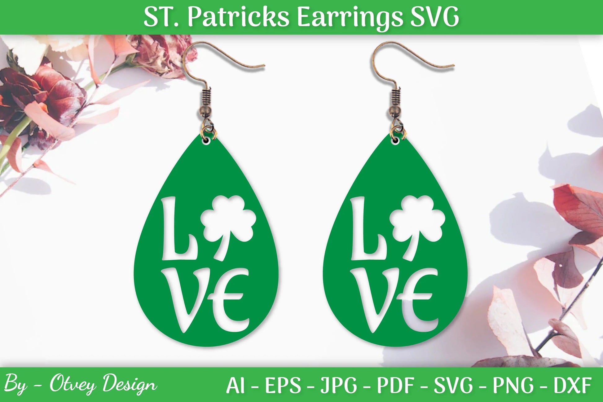 St Patrick's Day Earrings SVG Bundle - CraftNest - Digital Crafting and Art
