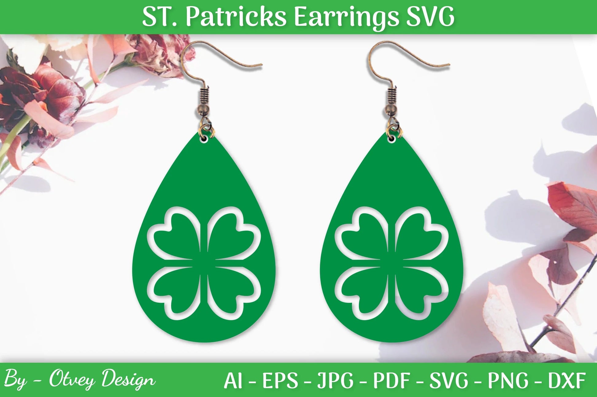 St Patrick's Day Earrings SVG Bundle - CraftNest - Digital Crafting and Art
