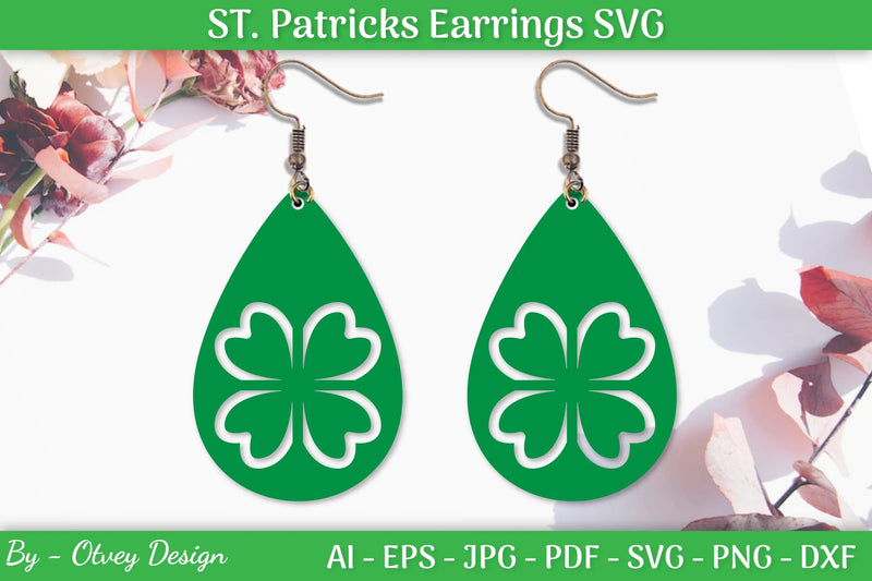St Patrick's Day Earrings SVG Bundle - CraftNest - Digital Crafting and Art