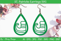 St Patrick's Day Earrings SVG Bundle - CraftNest - Digital Crafting and Art