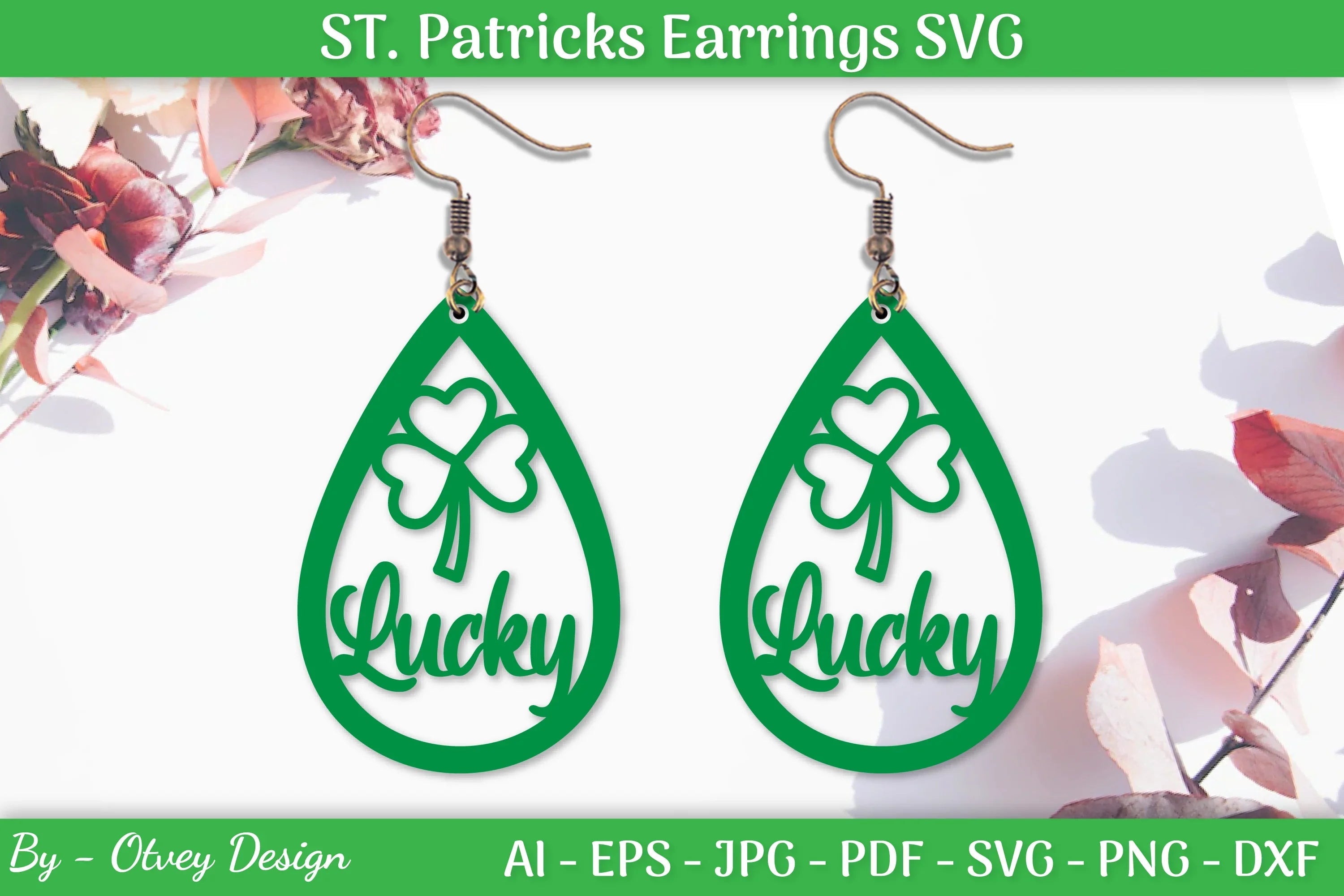 St Patrick's Day Earrings SVG Bundle - CraftNest - Digital Crafting and Art
