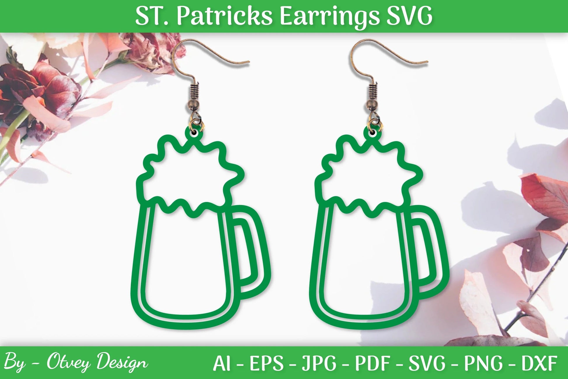 St Patrick's Day Earrings SVG Bundle - CraftNest - Digital Crafting and Art