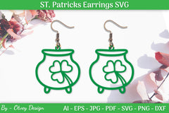 St Patrick's Day Earrings SVG Bundle - CraftNest - Digital Crafting and Art