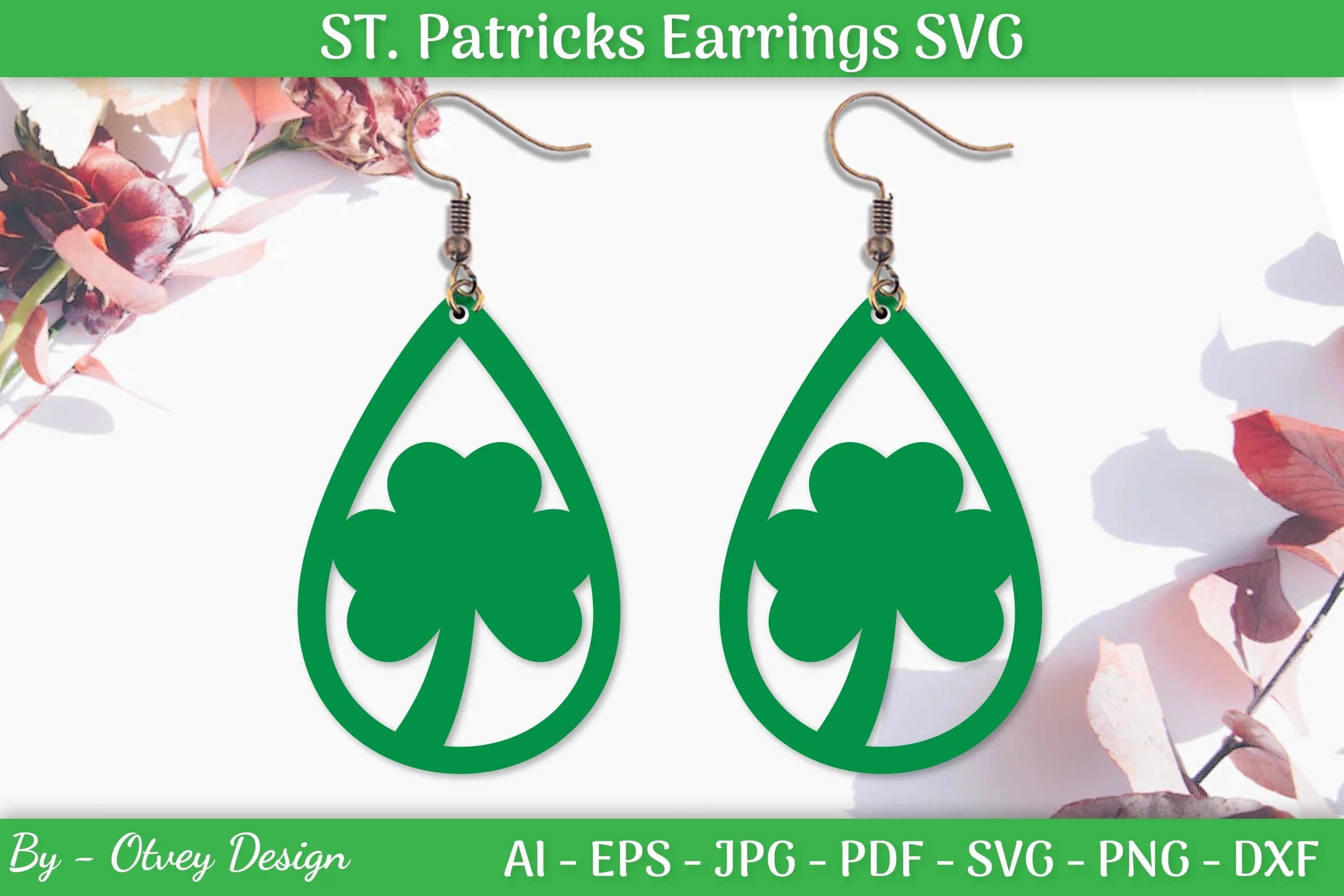 St Patrick's Day Earrings SVG Bundle - CraftNest - Digital Crafting and Art