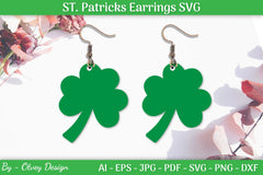 St Patrick's Day Earrings SVG Bundle - CraftNest - Digital Crafting and Art