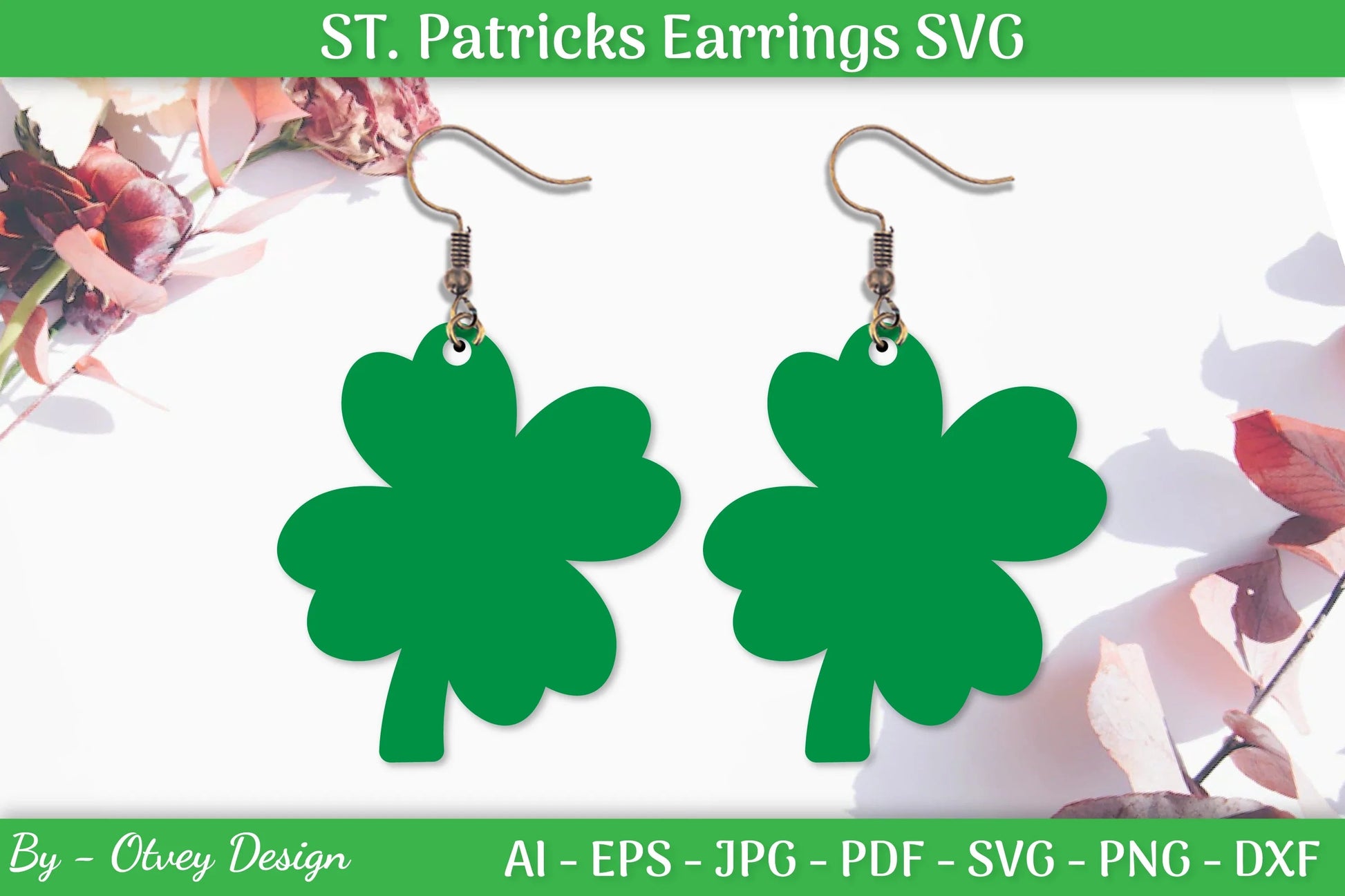 St Patrick's Day Earrings SVG Bundle - CraftNest - Digital Crafting and Art