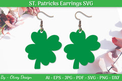 St Patrick's Day Earrings SVG Bundle - CraftNest - Digital Crafting and Art